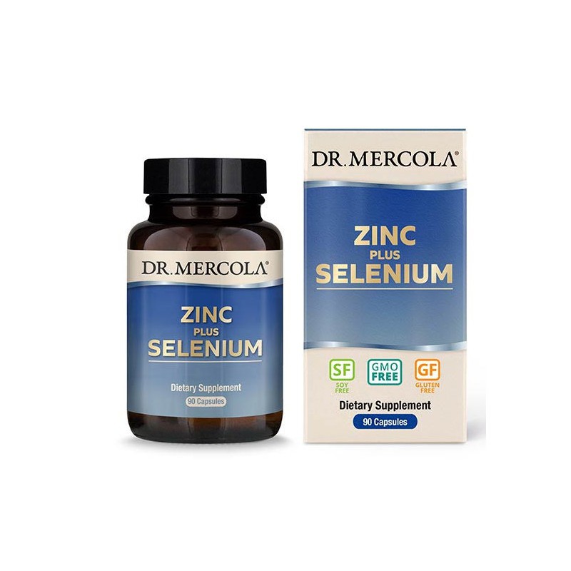 Dr.Mercola Zinek 15 mg plus selen 200mcg 90 kapslí
