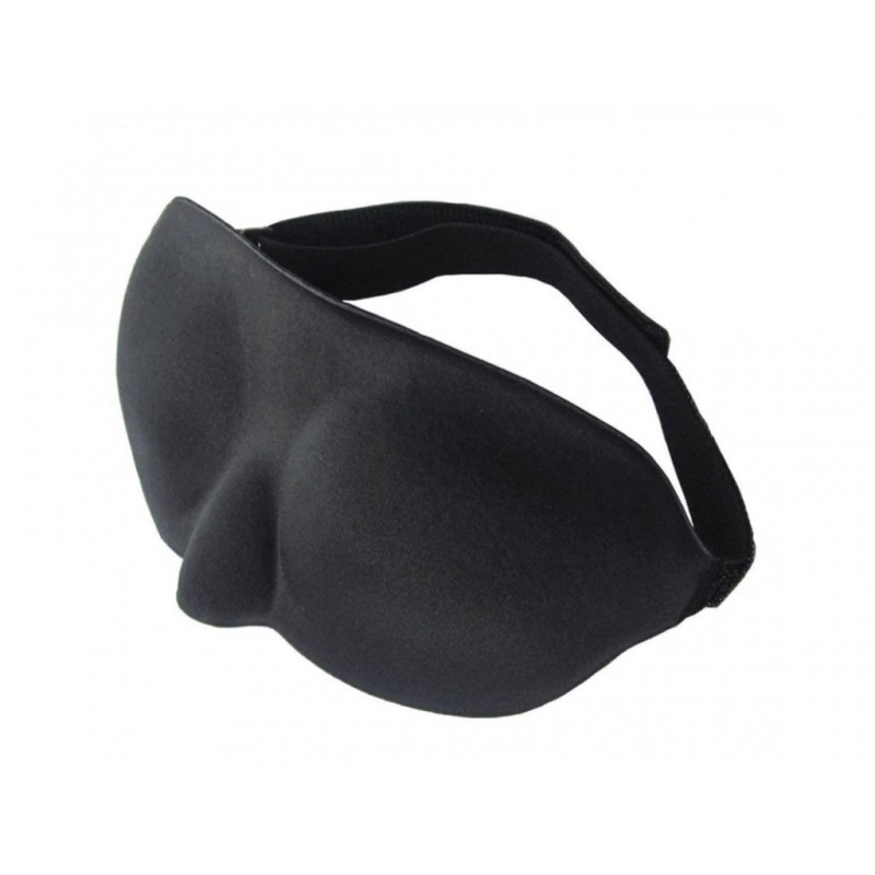 Brainmax Anatomicky tvarovaná maska na spaní černá