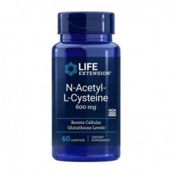 Life Extention N-Acetyl-L-Cysteine, NAC 600 mg 60 kapslí