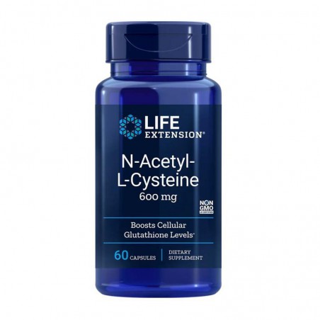 Life Extention N-Acetyl-L-Cysteine, NAC 600 mg 60 kapslí