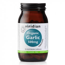 Viridian Garlic 500mg 90 kapslí Organic česnek