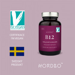 Nordbo Vitamin B12 1000µg 90 kapslí