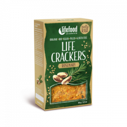 Lifefood Life crackers rozmarýnové BIO RAW 90g
