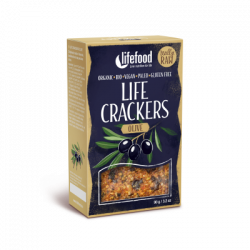 Life crackers olivové BIO RAW