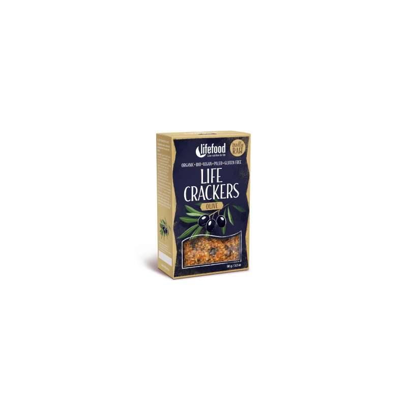 Lifefood Life crackers olivové BIO RAW 90g