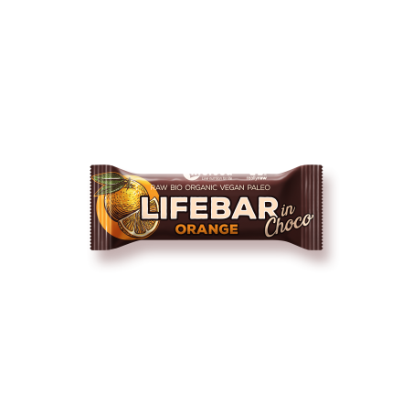 Lifefood Lifebar inchoco pomeranč BIO RAW 40g