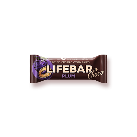 Lifefood Lifebar inchoco švestka BIO RAW 40g