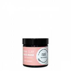 Pink clay face mask - s vitamínem C a jahodovým práškem 30 g