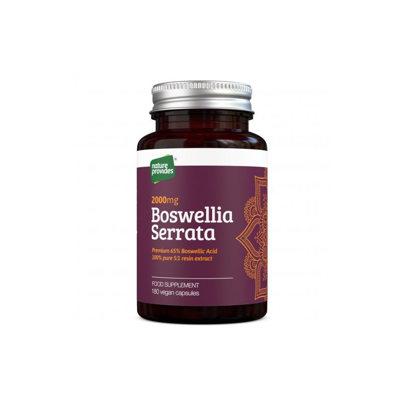 Boswellia serrata 65% standardizovaná kyselina boswellová 180 kapslí