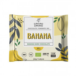 Cacao Crudo Bio hořká čokoláda s banánem 30g