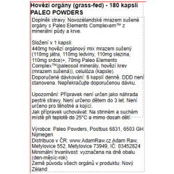 Mix hovězích orgánů GRASS-FED - 180 kapslí
