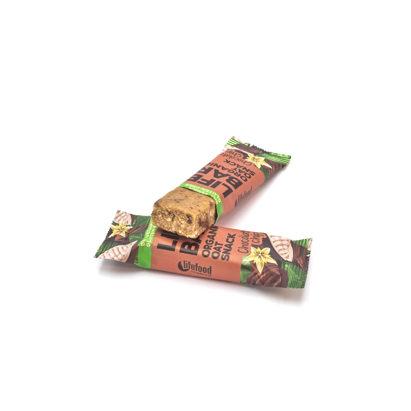 Lifefood Lifebar Oat Snack s kousky čokolády  BIO 40g