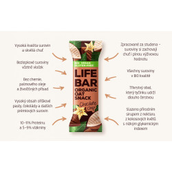 Lifefood Lifebar Oat Snack s kousky čokolády  BIO 40g