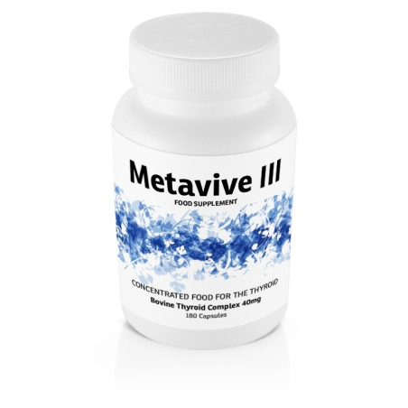 METAVIVE III hovězí komplex štítné žlázy 40 mg 180 kapslí