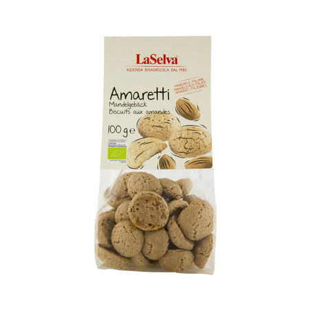 LaSelva Mandlové sušenky Amaretti 100g BIO