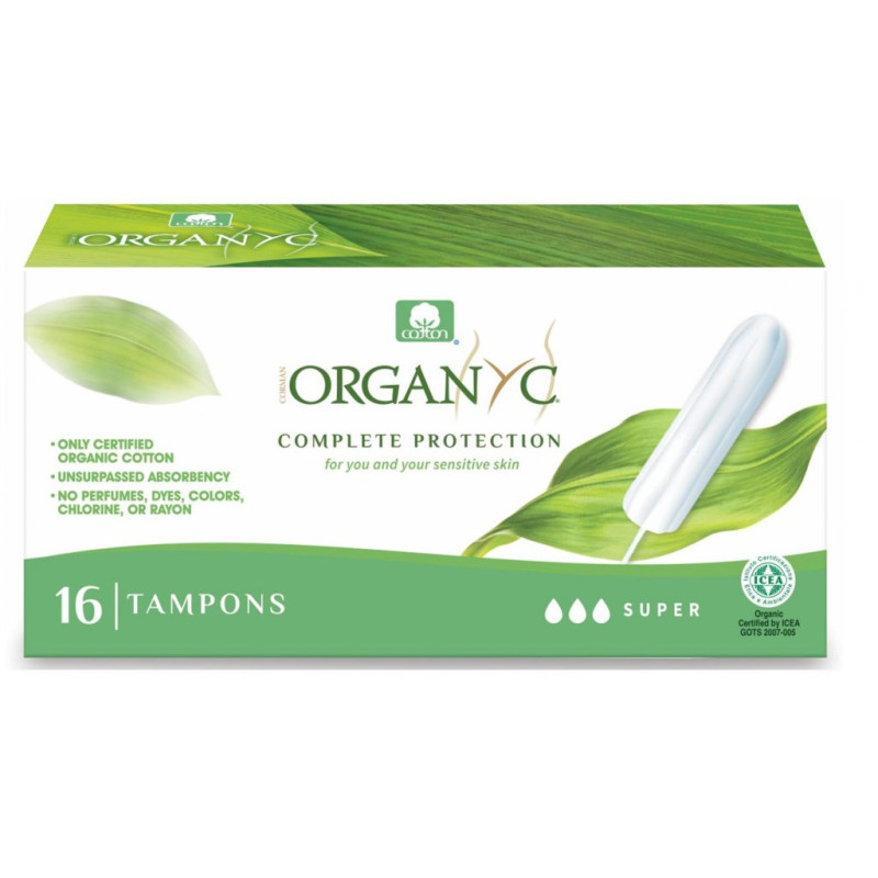 Organyc BIO menstruační tampony SUPER (16 ks)