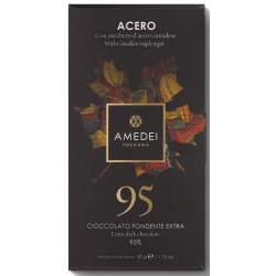 95% Hořká čokoláda s javorovým sirupem ACERO 50gr