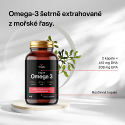 Omega 3 Algae 60 kapslí