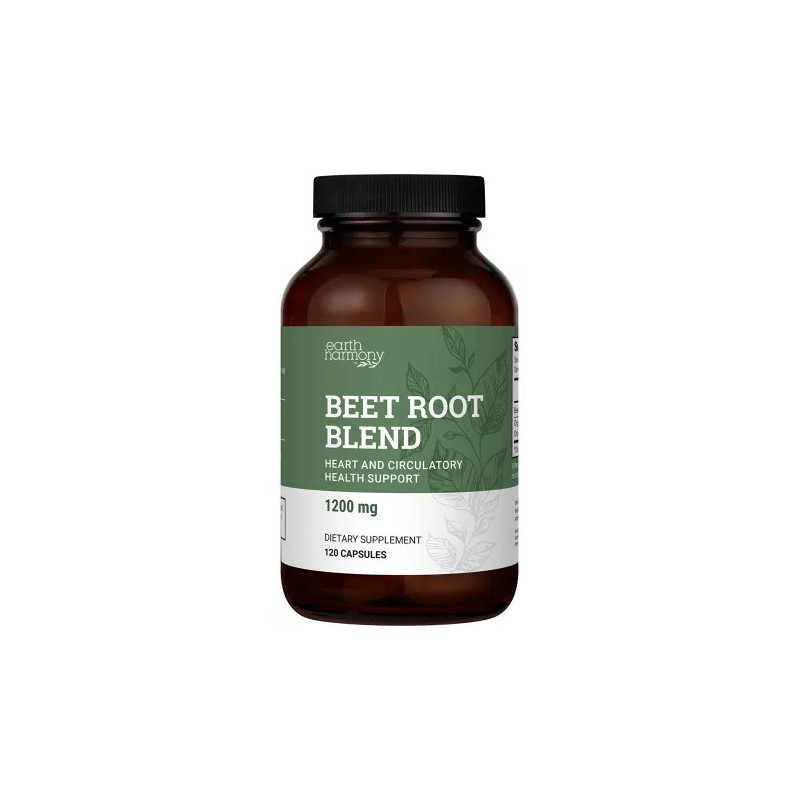 Earth Harmony Beet Root Blend 1200 mg z organické řepy 120 kapslí