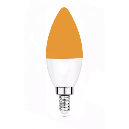 3W LED žárovka bez modré složky světla (svíčková E14)