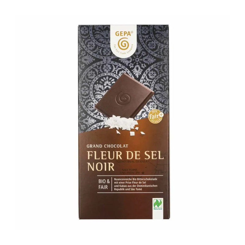 Gepa Hořká čokoláda Fleur de Sel 70% 100g BIO