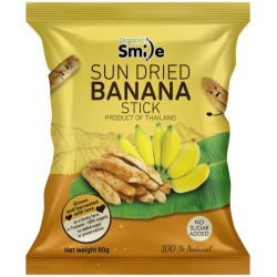 Organic Smile Thajské sušené banánky (tyčinky) 60g