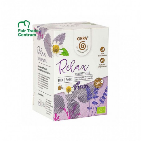 Gepa BIO bylinný čaj relax, porcovaný 20 x 13,5 g